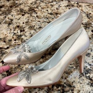 Vtg Sakowitz Satin Heels